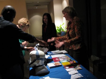 Attendees Learn about Sleep Apnea CPAP Masks at Dinner Seminar